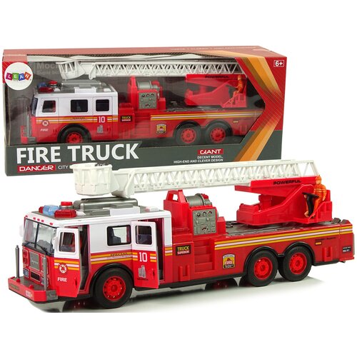  Fire Brigade Friction Drive Lights Sounds Ladder Openable Doors Cene