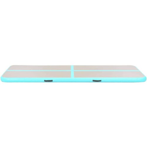  Strunjača na napuhavanje s crpkom 500 x 100 x 10 cm PVC zelena Slike
