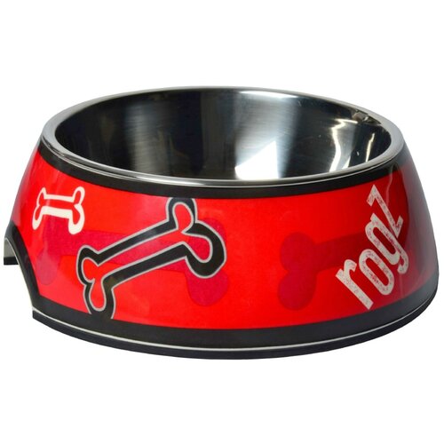 Rogz bubble bowlz l red bone činija Slike