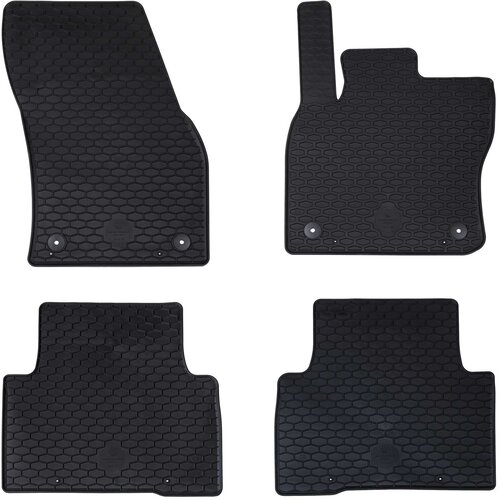  Auto tepih 4 pcs Crna prikladno za VW TIGUAN 2016-2023 Guma Cene