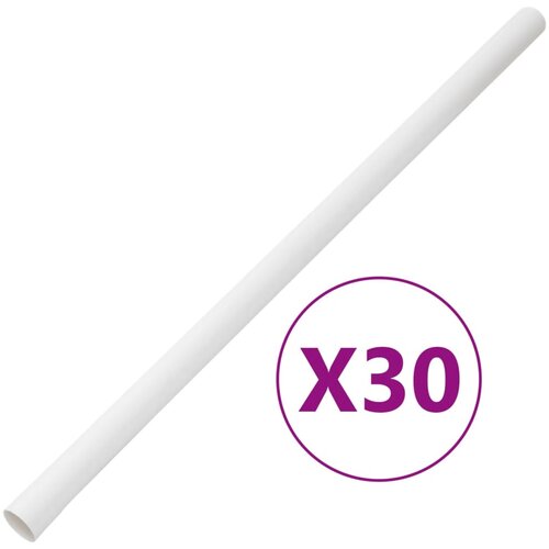 VidaXL Kabelska cev s sponkami &amp;Oslash;30 mm 30 m PVC, (21409496) Slike