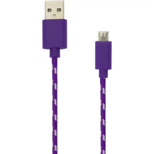 S Box KABEL USB A Muški -> MICRO USB Muški 1 m Ljubičasti, (08-usb-1031u)