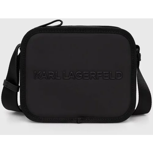 Karl Lagerfeld Torbica za okoli pasu črna barva