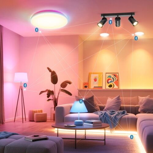 Aigostar LED RGBW prigu&amp;scaron;iva spot svetiljka MESH 3xLED/4,9W/230V 2700-6500K bela+daljinski upravljač Slike