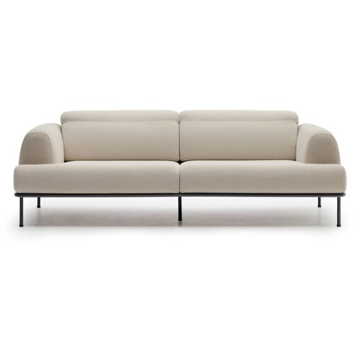 Kave Home Bež sedežna garnitura iz tkanine bouclé 234 cm Aurum – Cene