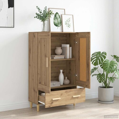  Highboard Hrast artisan 70 x 31 x 115 cm Konstruirano drvo Slike