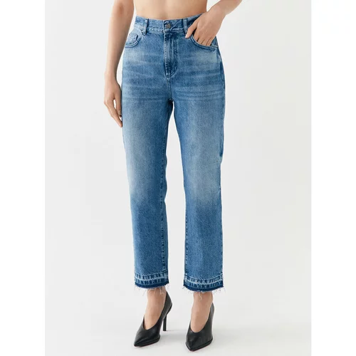 Marella Jeans hlače 2331860237 Modra Mom Fit