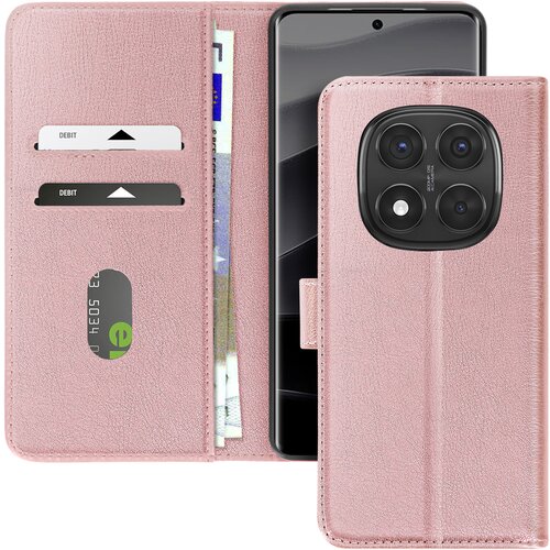 AVIZAR Ohišje za Redmi Note 14 Pro in 14 Pro Plus denarnica in stojalo, Šampanjec roza, (5000014430) Cene