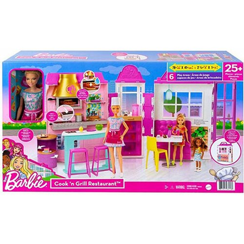 Mattel set Barbie restoran sa dodacima Cook n Grill 055333 Slike