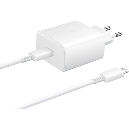Samsung Punjač za mobitel, brzi, USB-C, 45W - EP-TA845XWEGWW, Bijeli Slike