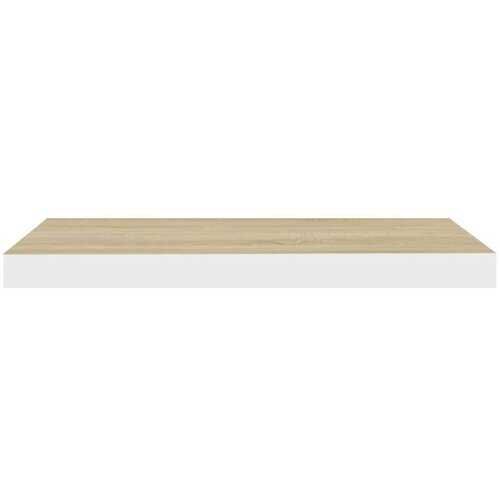 VidaXL Stenske police 4 kosi hrast in bele 60x23,5x3,8 cm MDF Slike
