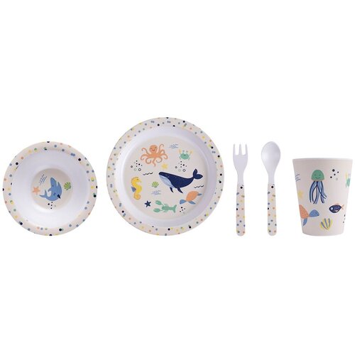 Ladelle Otroški jedilni set 5 kos Ocean - Ladelle Cene