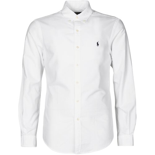 Polo Ralph Lauren CHEMISE CINTREE SLIM FIT EN OXFORD LEGER TYPE CHINO COL BOUTONNE Bijela Cijene