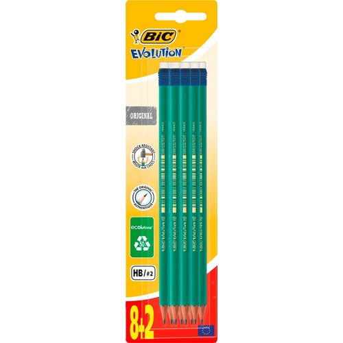 Bic Grafitne olovke Eco 655 Evolution 8+2 GRATIS plava Slike