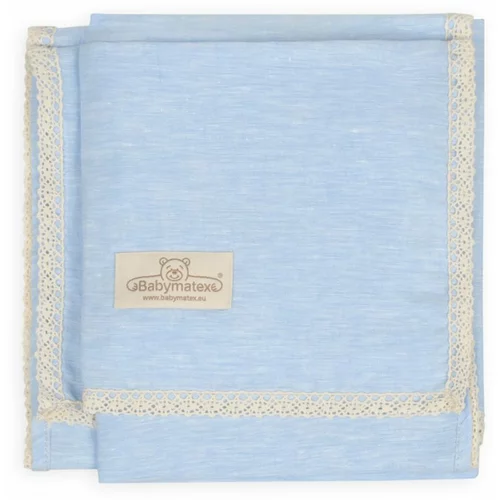 Babymatex Linen deka za djecu Blue 75x100 cm