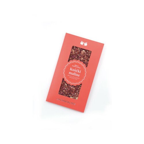 Drop shop d.o.o., La Chocolate BELA ČOKOLADA Z MALINO Cene