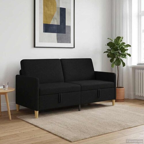 SOFA s pohranom Crna 172 x 78 x 87 cm Poliester Cijene