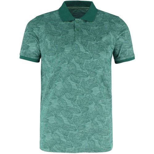 Volcano Man&amp;#039;s Polo T-shirt T-Jungle M35085-S23 Green Melange Slike