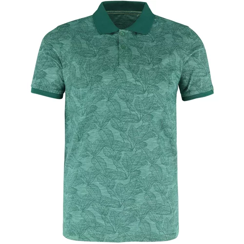 Volcano Man's Polo T-shirt T-Jungle M35085-S23 Green Melange