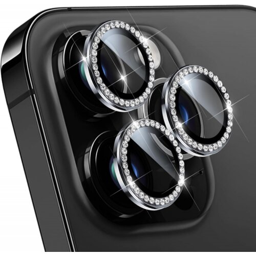 Apple zastita za kameru diamond za iphone 16 pro 6.3 crna Slike