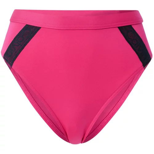 Calvin Klein Swimwear Bikini hlačke temno roza / črna