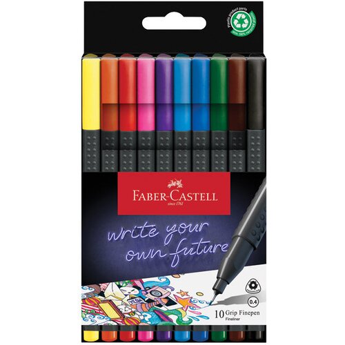 Flomaster fineliner 0,4mm Grip 10boja Faber Castell 151610 sortirano blister Cijene