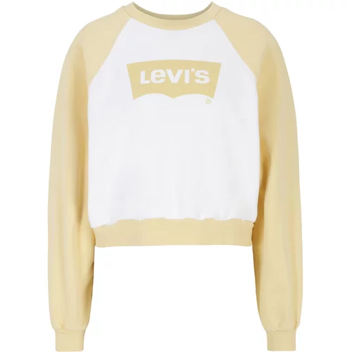 Levi's Sweater majica žuta / bijela