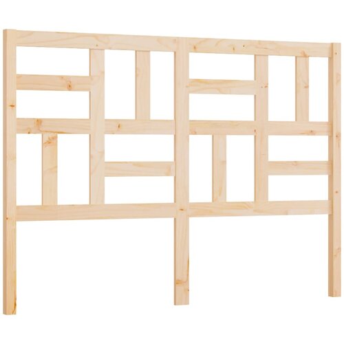  Uzglavlje za krevet 126 x 4 x 100 cm od masivne borovine Slike