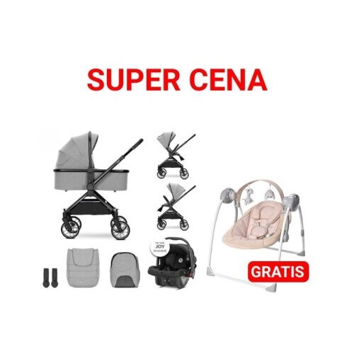 Lorelli kolica za bebe reya 3u1 - grey i gratis lezaljka portofino ( 10021952406P ) Cene
