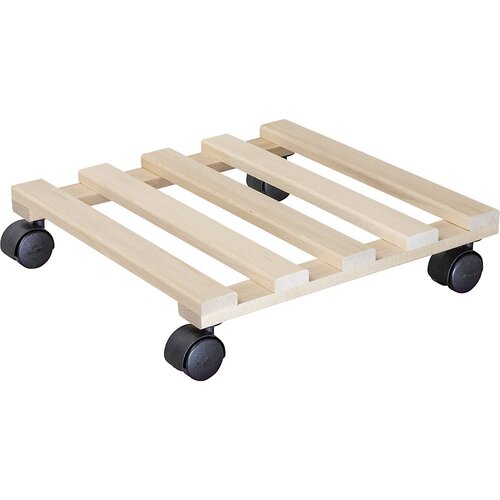 Wagner Pomični podstavek za lončnice PALETTI, bukev, nosilnost 100 kg, naravne barve, Dx&amp;Scaron; 340 x 340 mm, DE 4 kosi Slike
