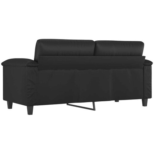 vidaXL Dvosed črna 140 cm umetno usnje Cene