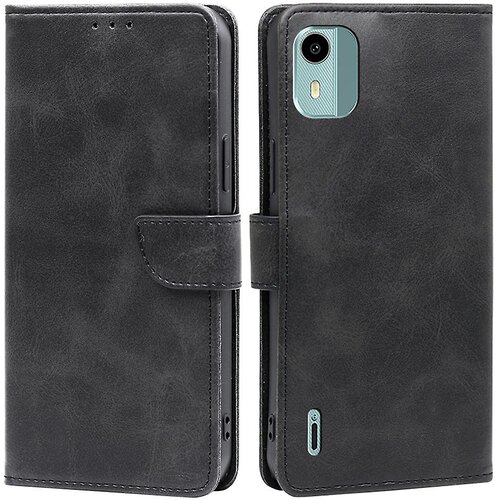 INORCO Za Nokia C12 4G/C12 Pro/C12 Plus PU usnje, telečje teksturo, preklopna torbica s stojalom, denarnica Folio ovitek za telefon, (22033354) Slike