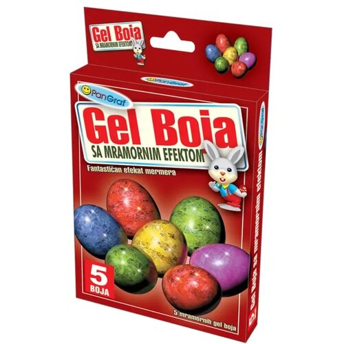 Pan Graf gel boja sa mramornim efektom 5kom + rukavice Cene