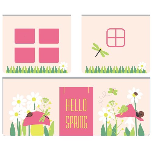 Vipack set od 3 pamučne zavjese za krevet Spring Cijene