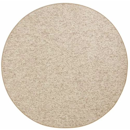 BT Carpet Bež in rjava preproga Wolly, ⌀ 200 cm