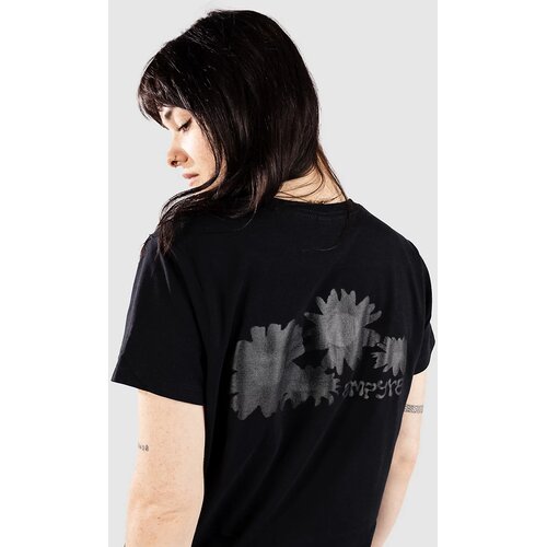 Empyre Grunge Flowers T-shirt washed out black Cene