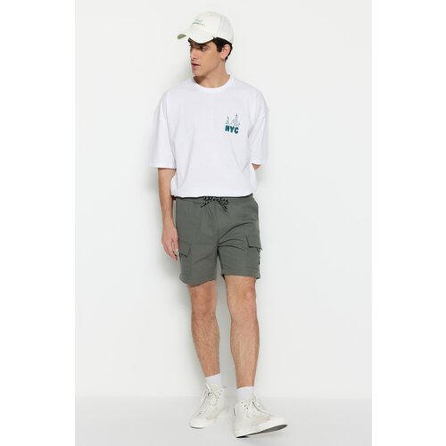 Trendyol shorts - Khaki - Normal Waist Slike
