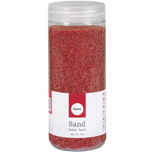 RAYHER Pesek, fin, ognjeno rdeč, 0,1-0,3 mm, 800g, (20633995) Slike