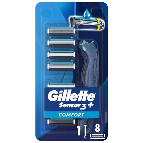 Gillette Sensor 3+ Comfort muški brijač sa 8 dopuna Cene