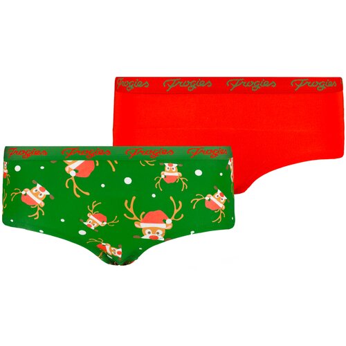 Frogies Women's panties Deer 2P Christmas Cene