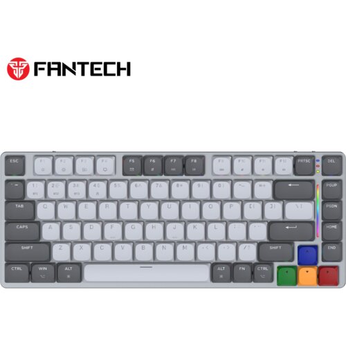 Fantech Mehanička tastatura MK915 RGB Maxfit AIR83, Wireless, Sivo-bela Cene