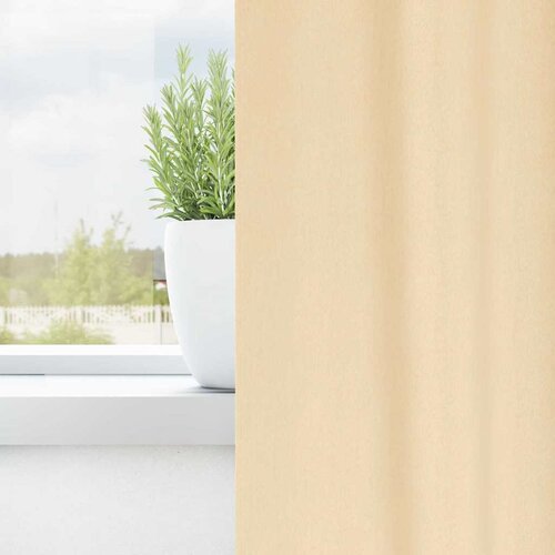  Zavjese za blackout s prstenovima 2 kom. Krem 225 x 140 cm Slike