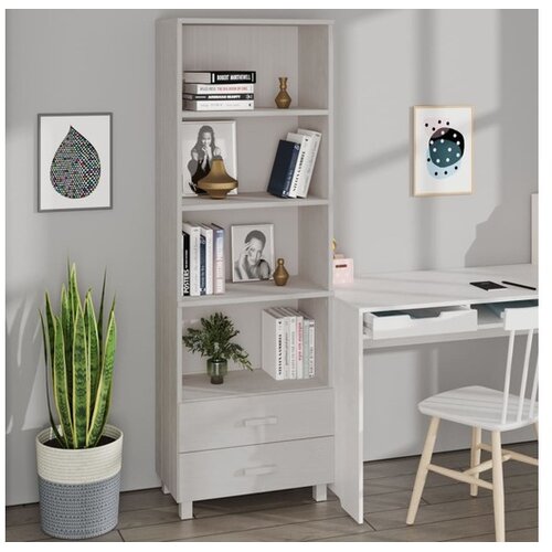  Visoka omara bela 60x35x180 cm trdna borovina Cene