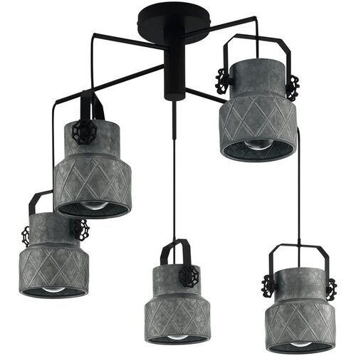 Eglo Viseća lampa HILCOTT 5xE27 &Oslash;675 cink/crna 39856 Cene