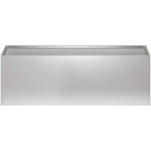  Vrtna saksija 2 kom. Srebrna 40 x 20 x 20 cm Pocinčani čelik - Pocinčani čelik 40 x 20 x 20 cm 2 Slike