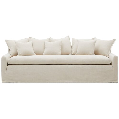 Kave Home Bež lanena sedežna garnitura 230 cm Zenira &amp;ndash; Slike