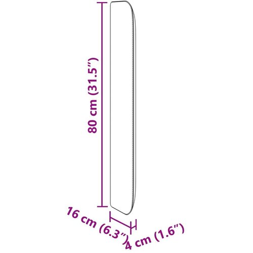  U&amp;scaron;i uzglavlja Bijelo 80 x 16 x 4 cm PVC Slike