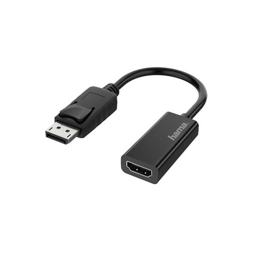 Hama 00200335 DisplayPort / HDMI adapter [1x UK utikač - 1x mu&amp;scaron;ki konektor displayport] crna Slike