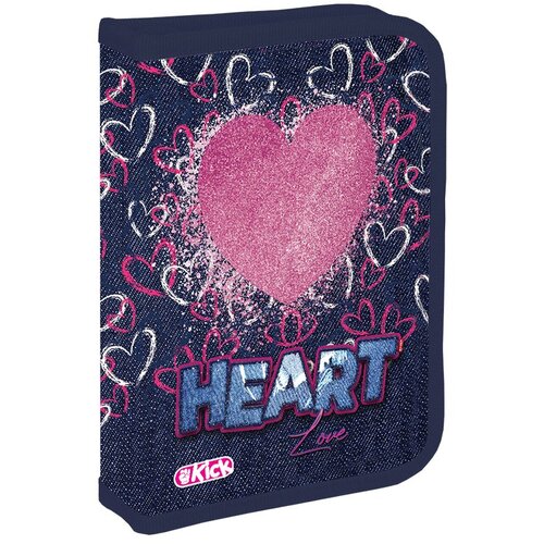 Kick Pernica za devojčice 1 zip puna Heart teget-roze Slike