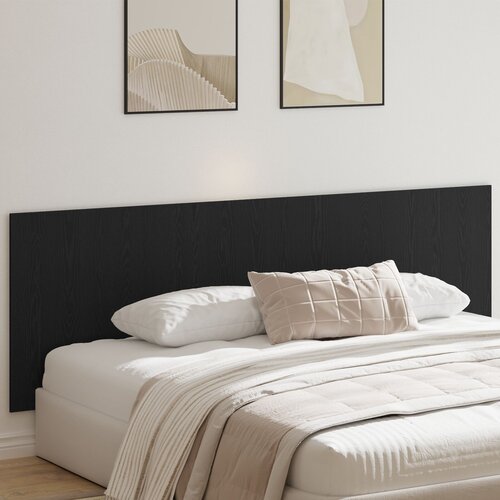 vidaXL Stensko vzglavje Črno hrast Inženirski les 240 x 1.5 x 80 cm Cene